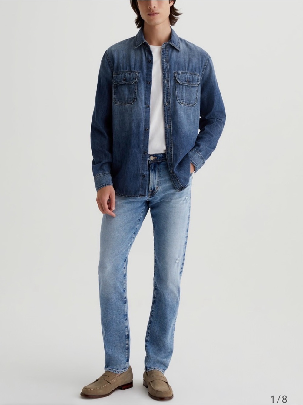 Ag Adriano Goldschmied The Tellis Modern Slim Straight Jeans 28x34